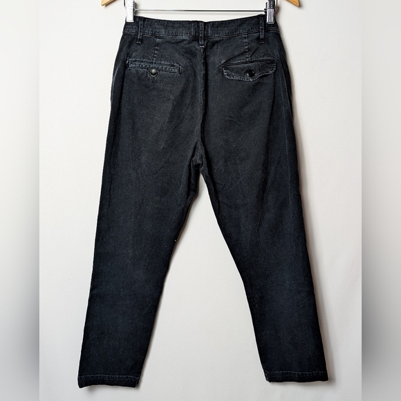 CITIZENS OF HUMANITY Brooke Chino Pants Mid Rise Ankle Washed Black - Picture 8 of 12